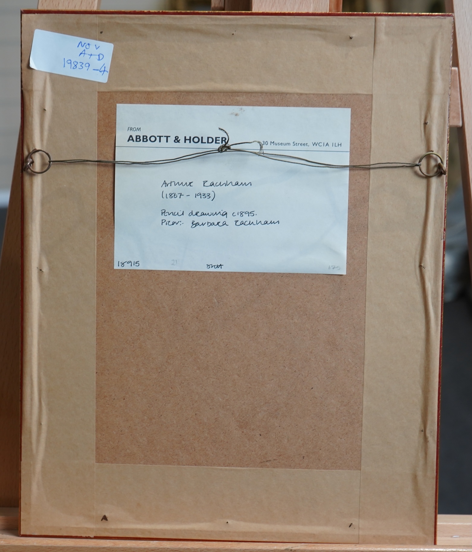 Arthur Rackham, 1867-1939, Figural study